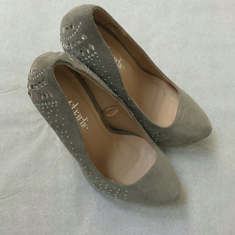 Size 6 Brushed suede high heels